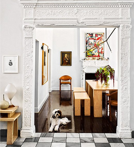 Brigette Romanek’s dining room.
